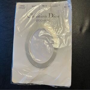 Vintage Christian Dior Ultra Sheer Sandalfoot Stockings